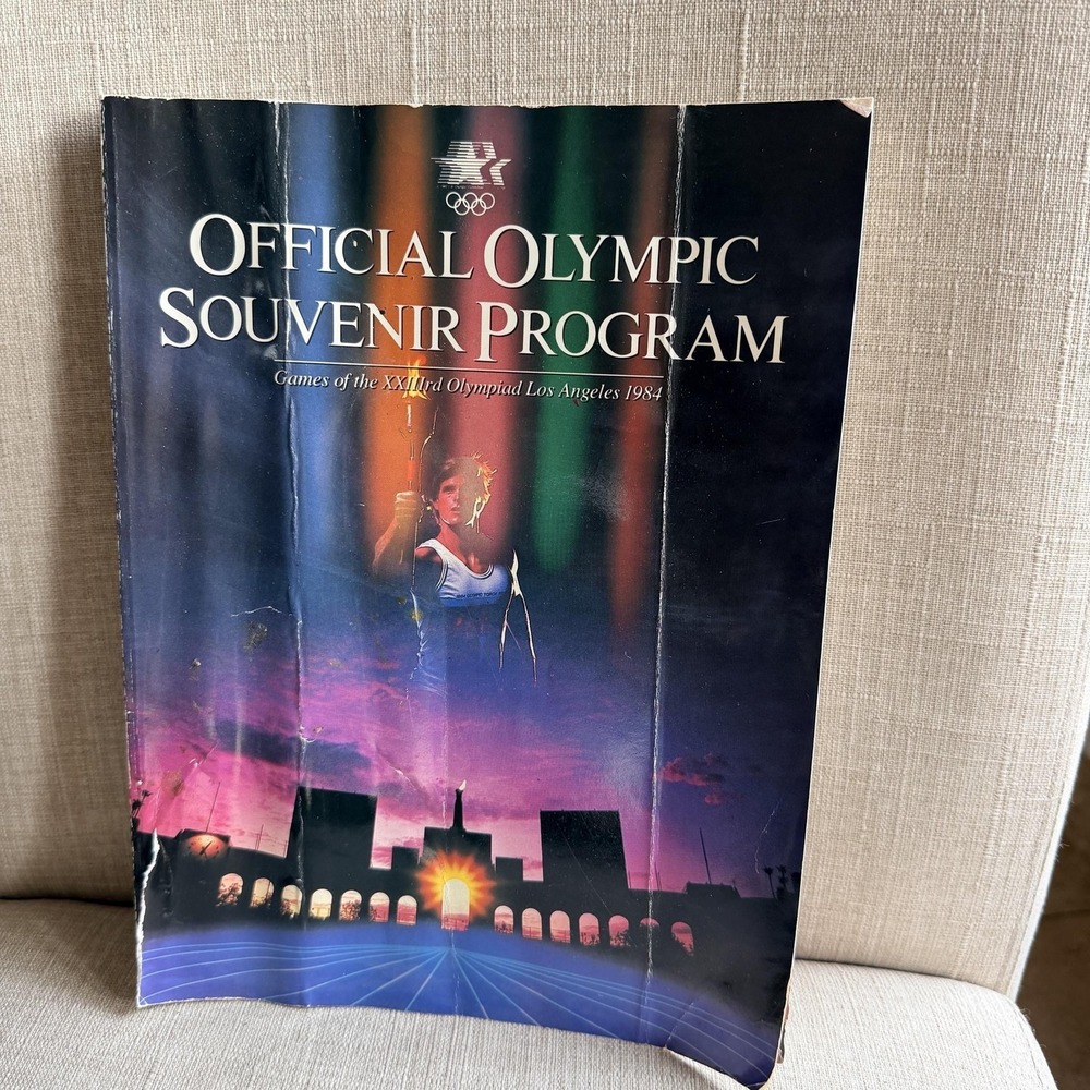 Vintage Los Angeles 1984 Olympics Souvenir‎ Program One Size Multi Color 80s